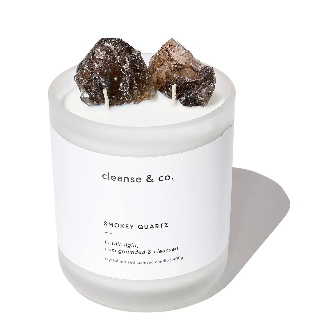 Smokey Quartz Intention Candle - Grounded &amp; Cleansed