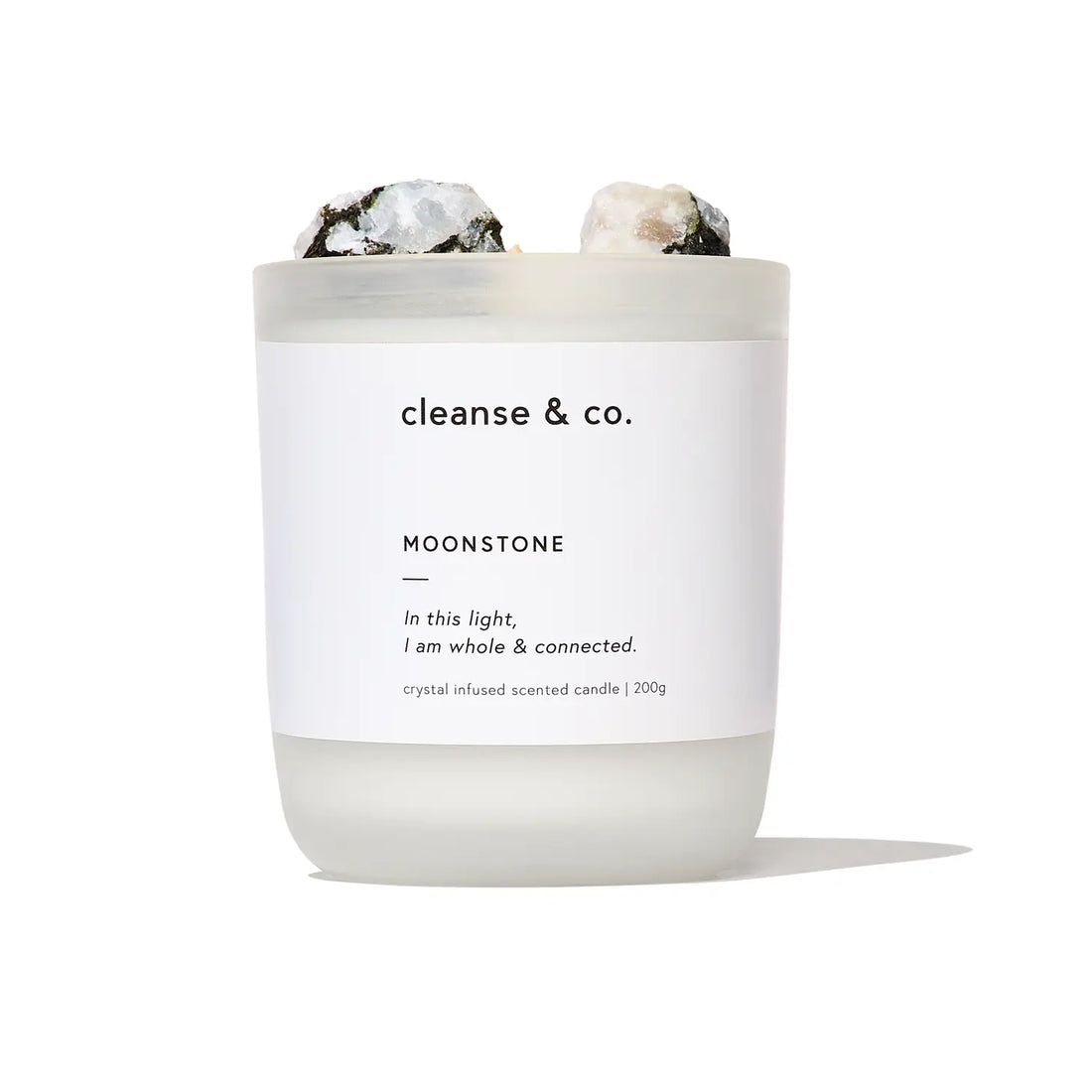 Moonstone Intention Candle - Whole &amp; Connected