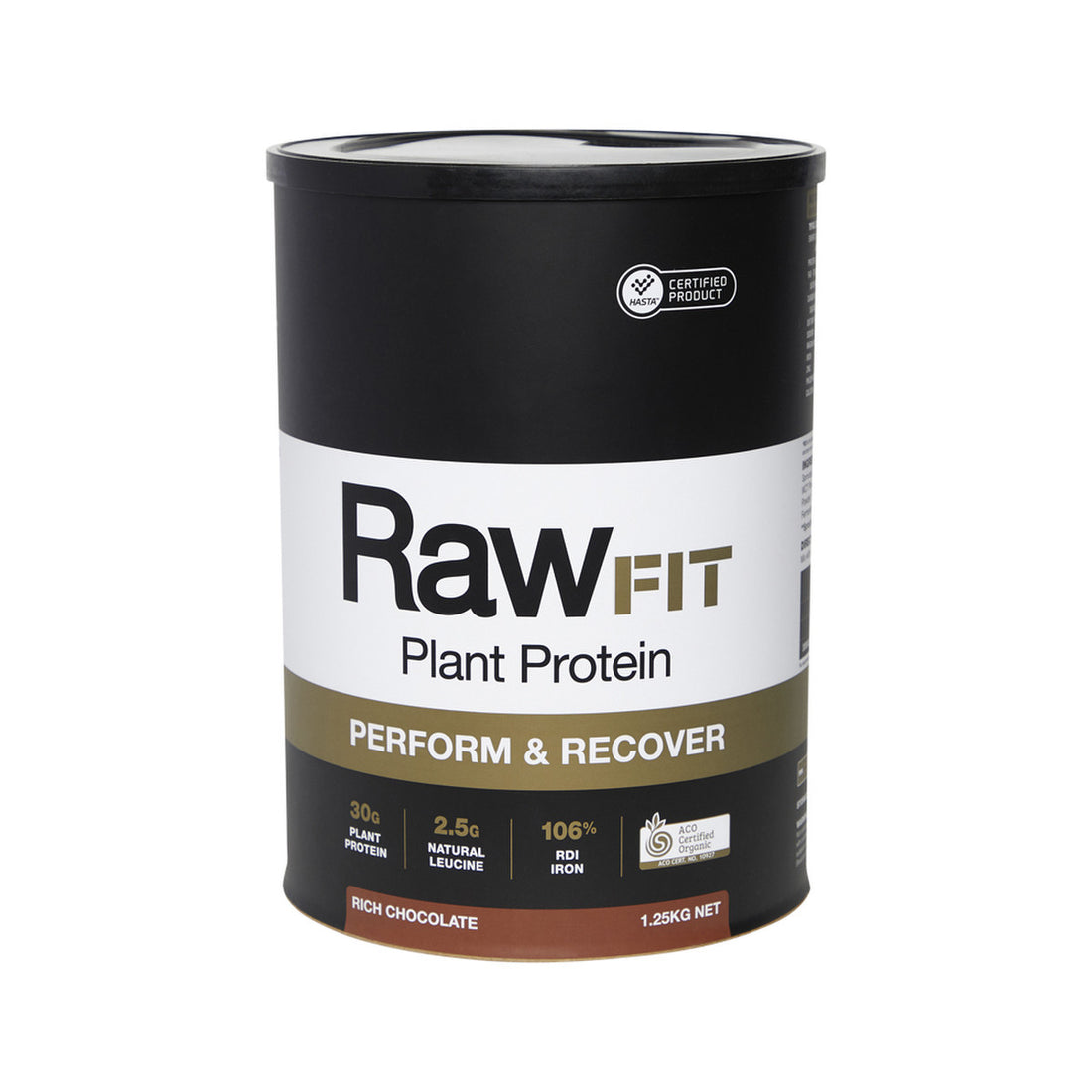 Amazonia RawFIT Plant Protein Organic Perform &amp; Recover Rich Chocolate 1.25kg