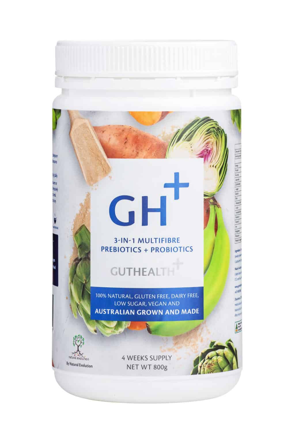 Natural Evolution GH+ Prebiotics + Probiotics 3-in-1 Multifibre 800g