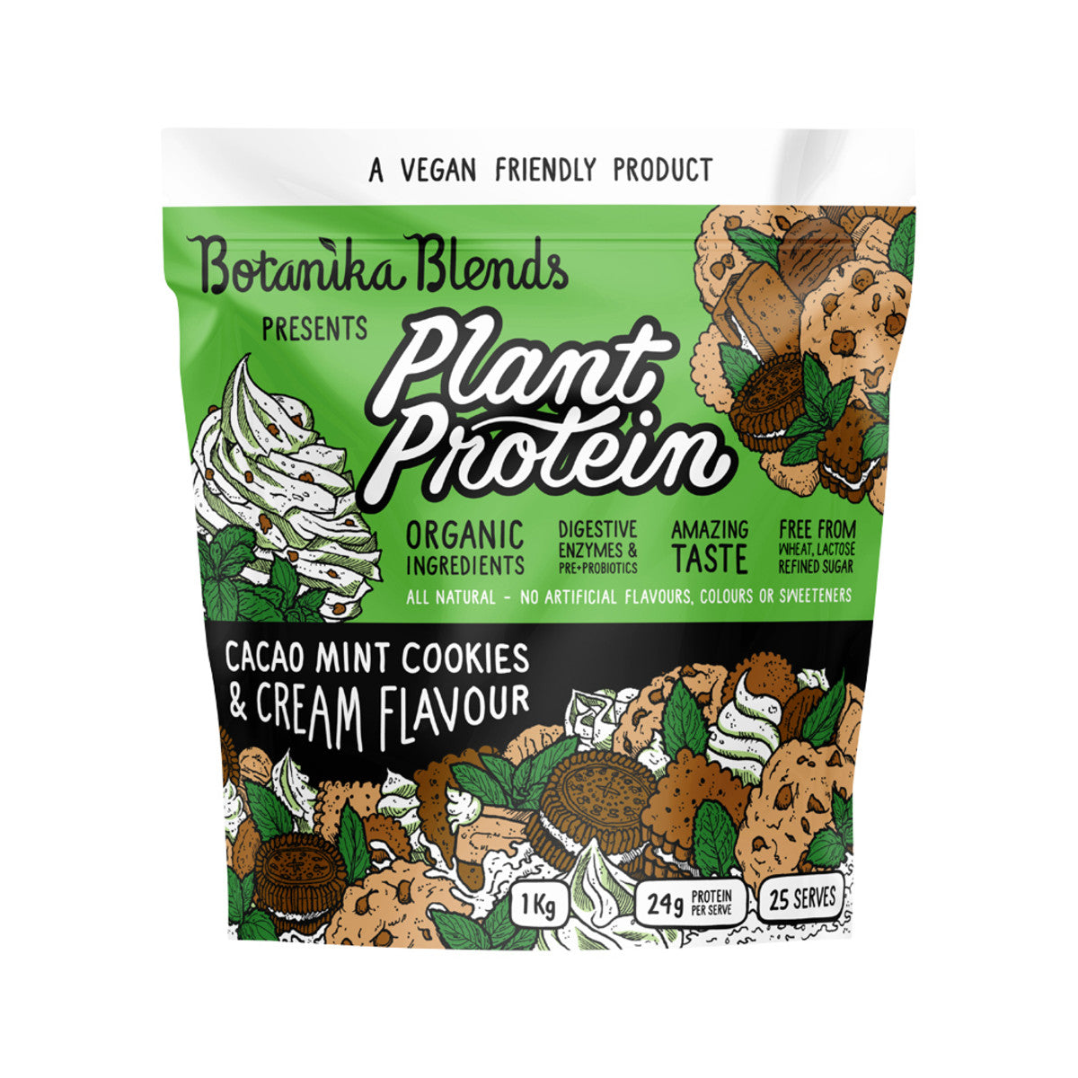 Botanika Blends Plant Protein Cacao Mint Cookies &amp; Cream 1kg