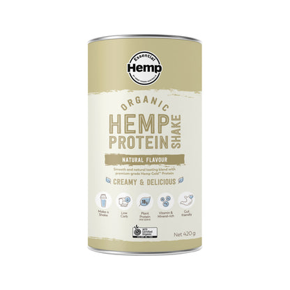 Essential Hemp Organic Hemp Protein Shake Natural 420g