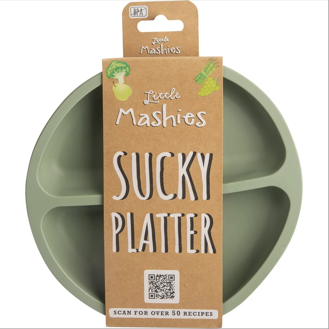 Little Mashies Silicone Sucky Platter Plate