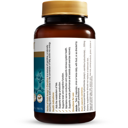 Herbs of Gold Acetyl L-Carnitine 60c