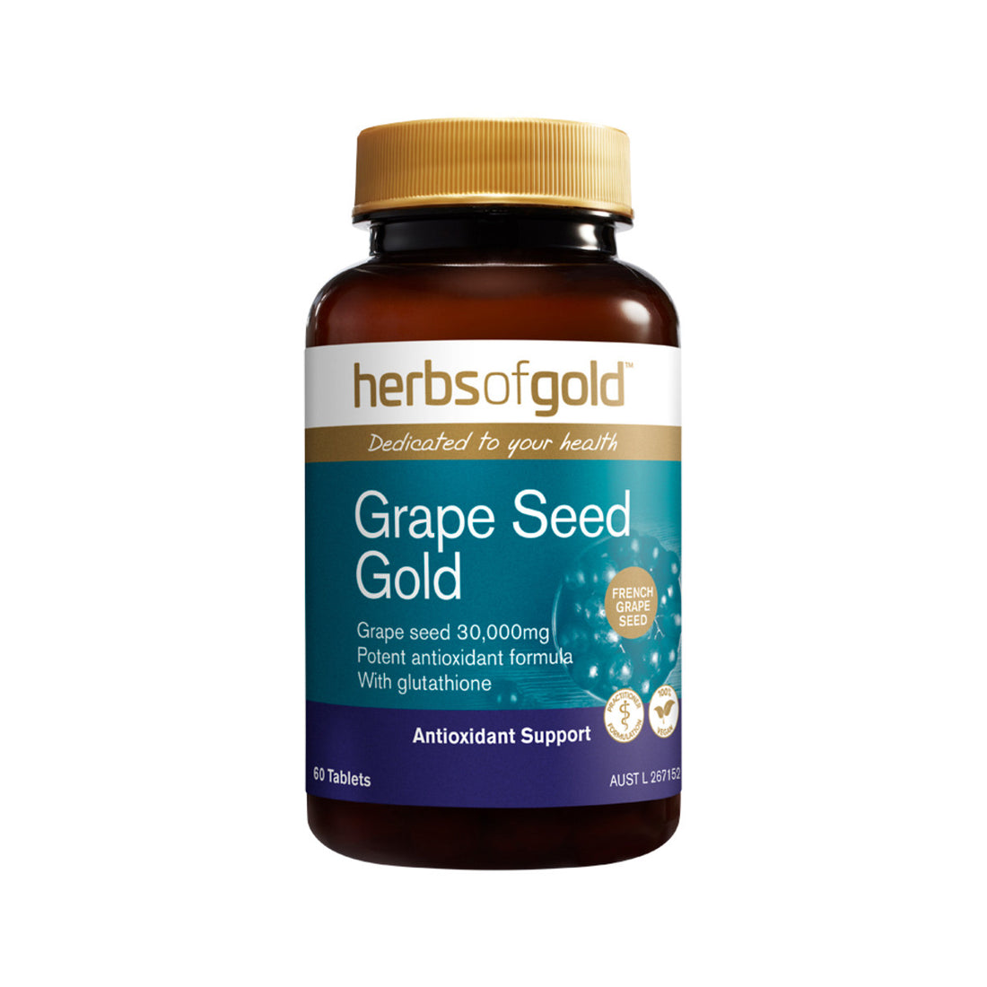Herbs of Gold Grape Seed Gold 60t