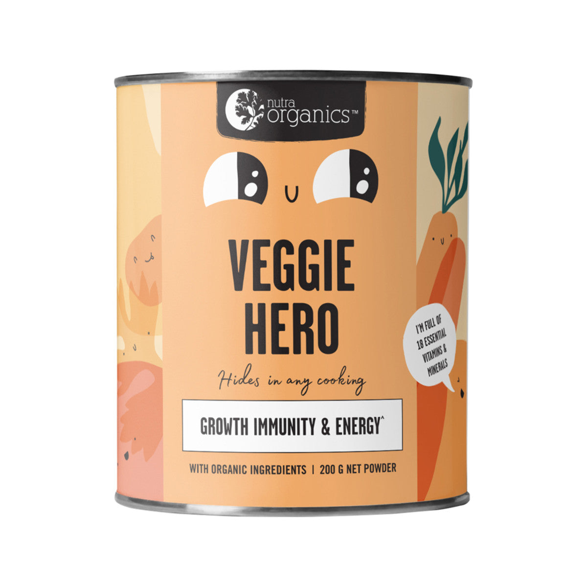 Nutra Organics Veggie Hero (Growth Immunity &amp; Energy) 200g